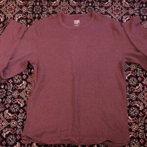 True Craft Burgundy Long Sleeve Top